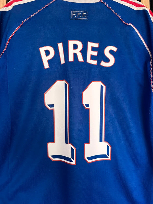 Maillot France 1998 Pires dédicacé