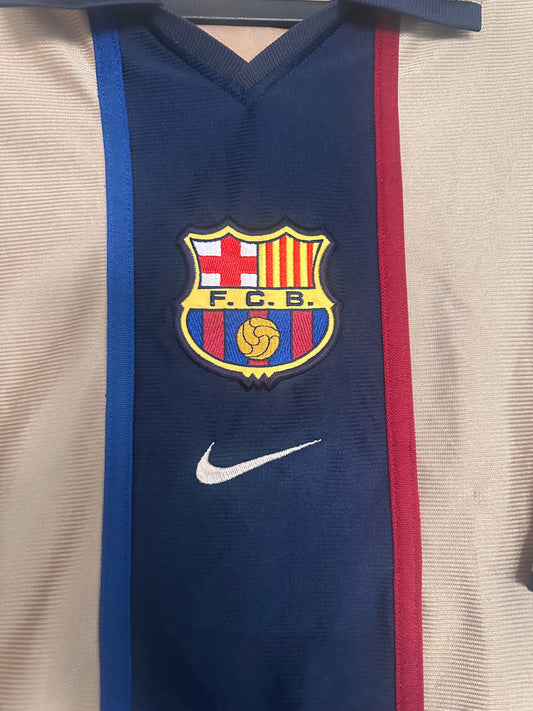 Maillot FC Barcelone Extérieur 2001-2002 vintage - photo 2