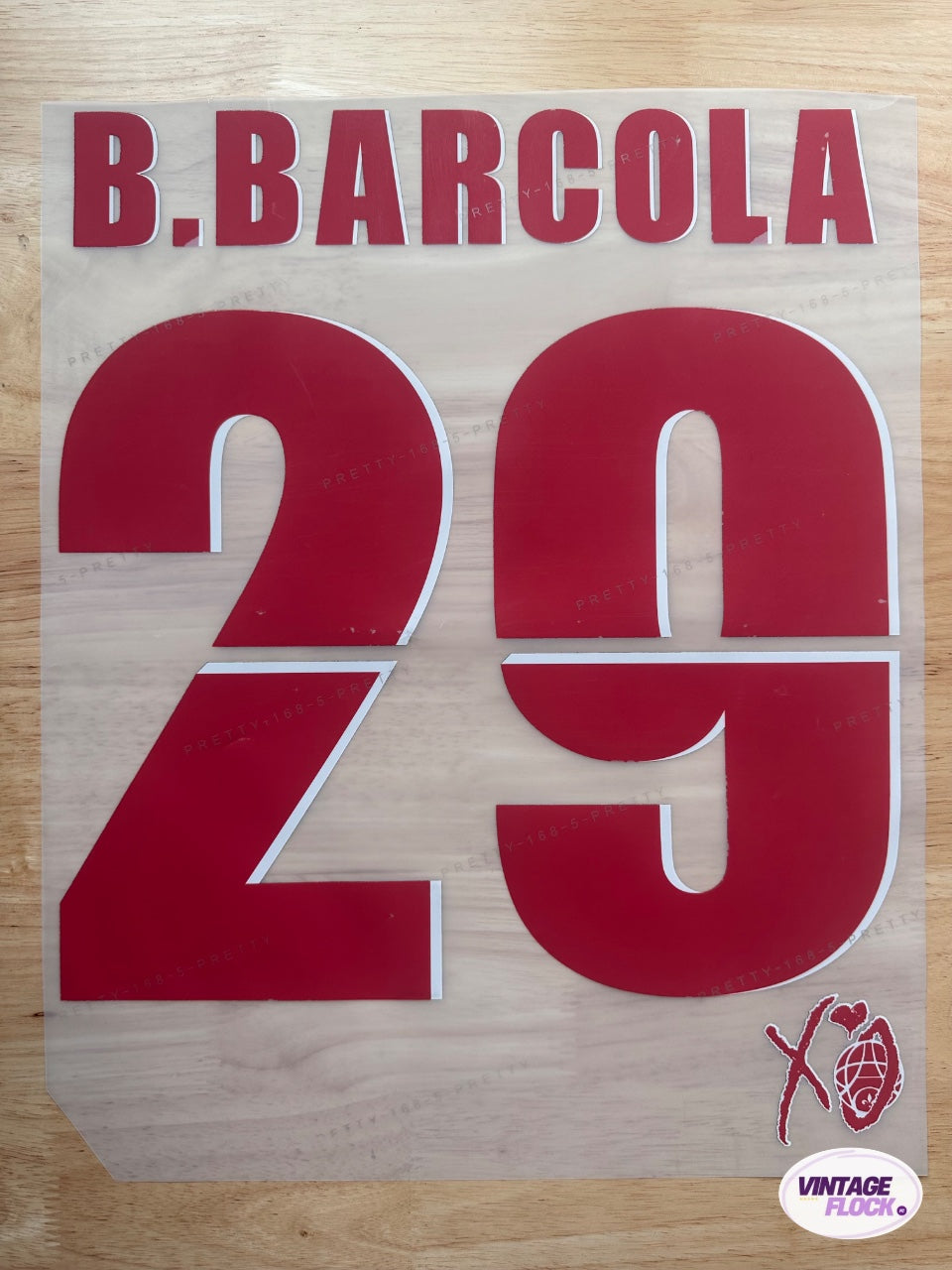Flocage Barcola N°29 PSG 2025 Coupe du Monde des Clubs vintage