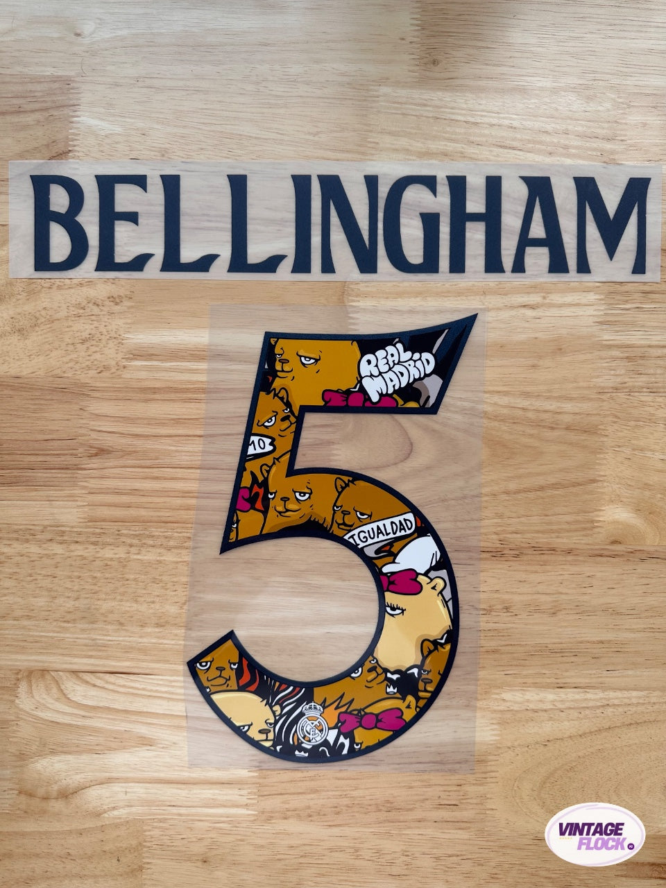 Flocage Bellingham N°5 Real Madrid 2024 Tour USA vintage