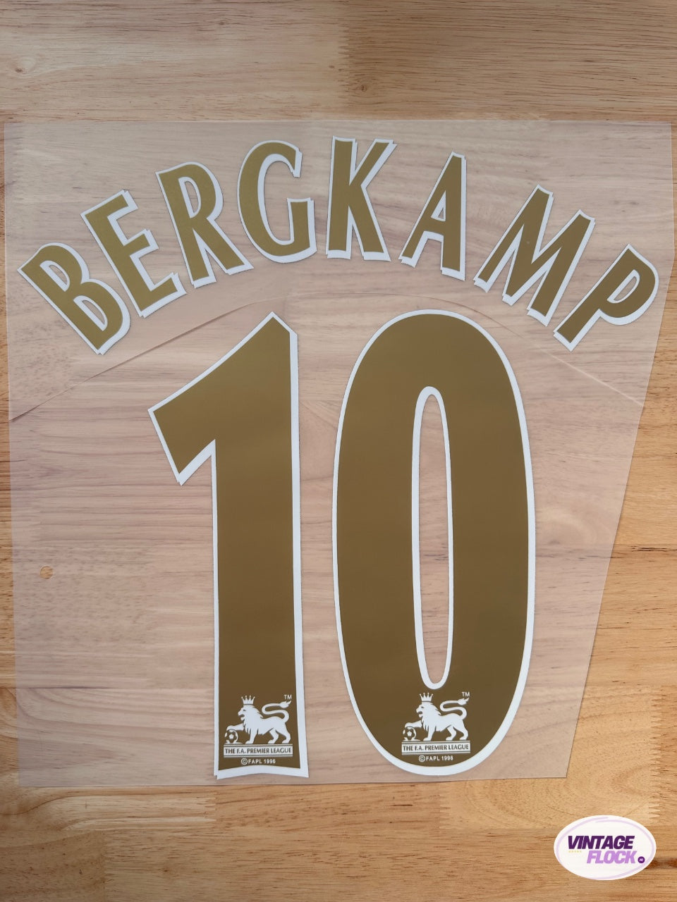 Flocage Bergkamp N°10 Arsenal 2005-2006 Domicile vintage