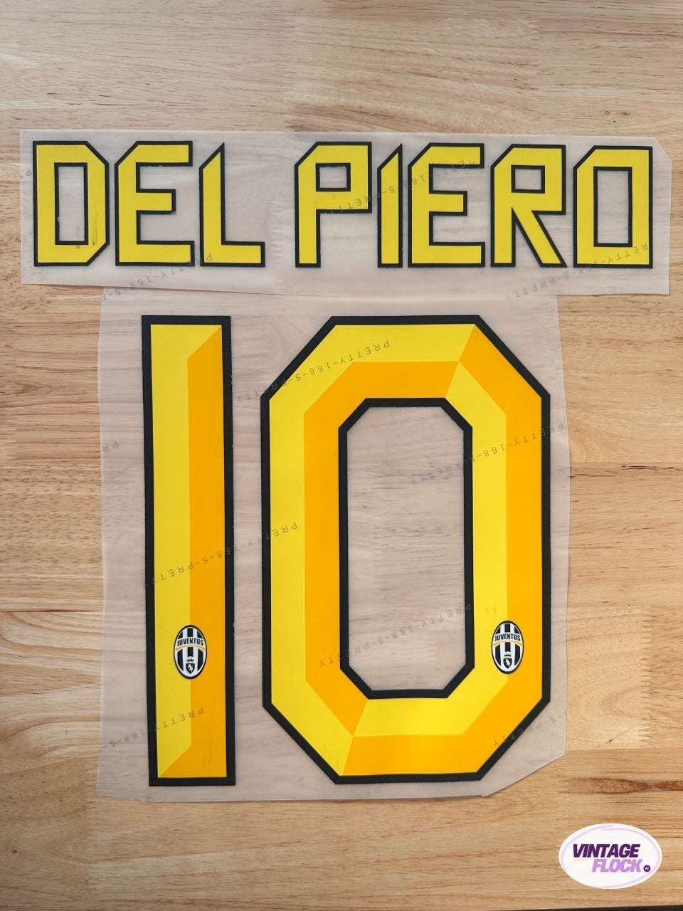 Flocage Del Piero N°10 Juventus 2010-2011 Domicile vintage
