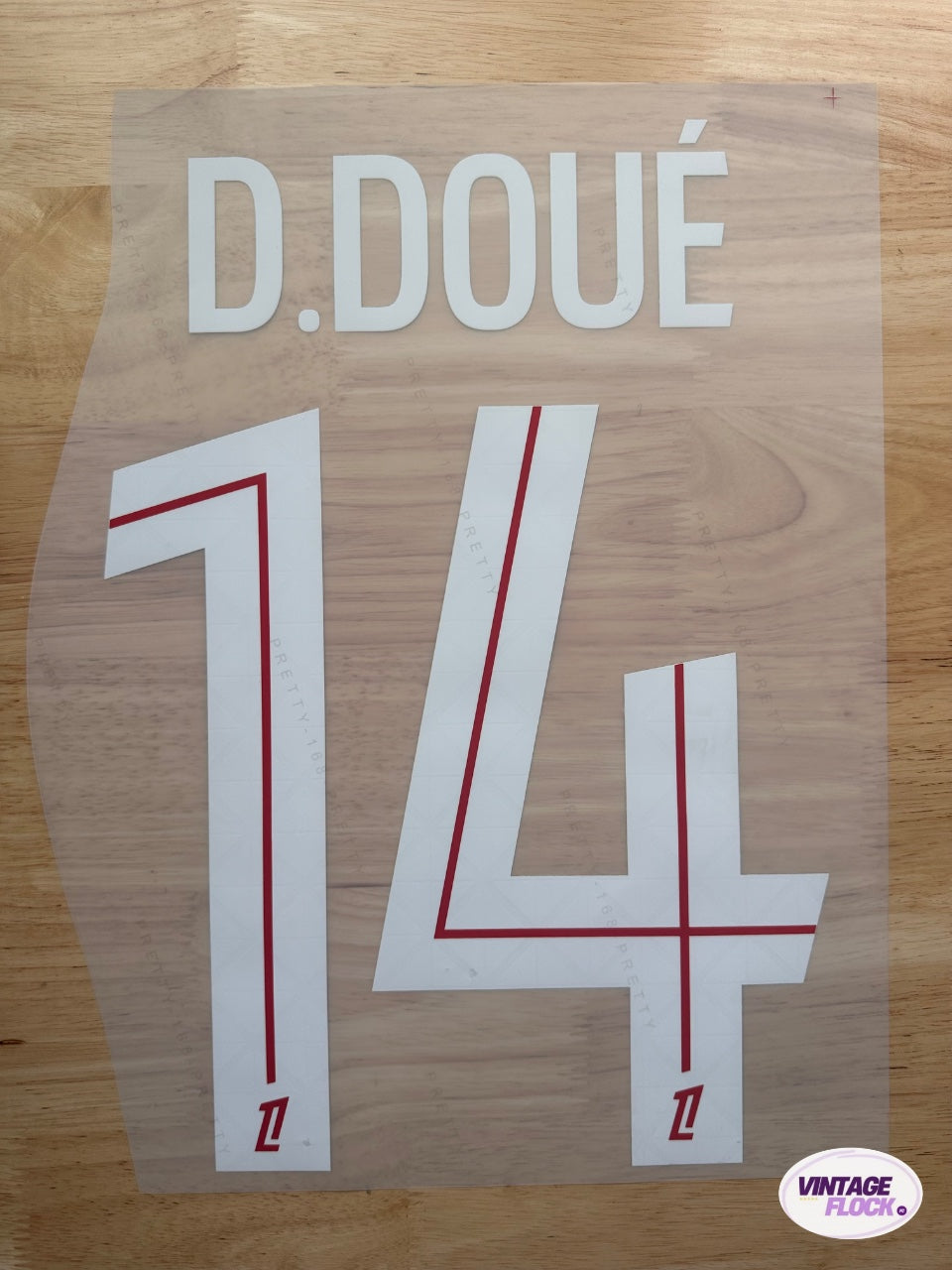 Flocage Doué N°14 PSG 2025-2026 Domicile vintage
