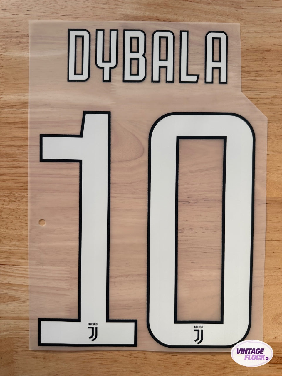Flocage Dybala N°10 Juventus 2017-2018 Domicile et Third vintage