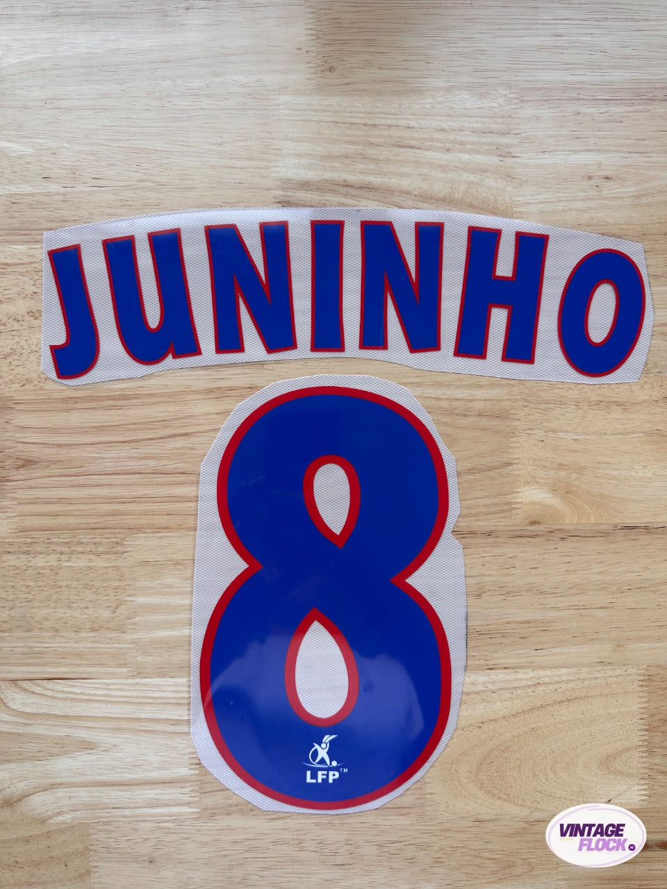 Flocage Juninho N°8 Lyon 2002-2007 Domicile vintage