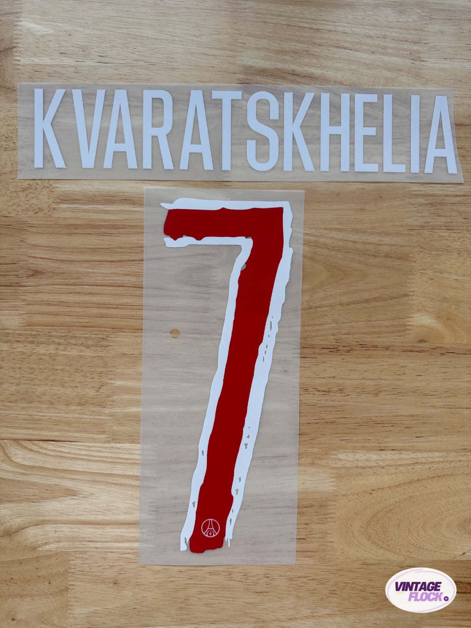Flocage Kvaratskhelia N°7 PSG 2024-2025 LDC Domicile vintage