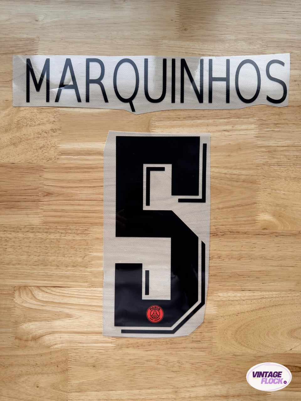 Flocage Marquinhos N°5 PSG 2019-2020 LDC Exterieur vintage