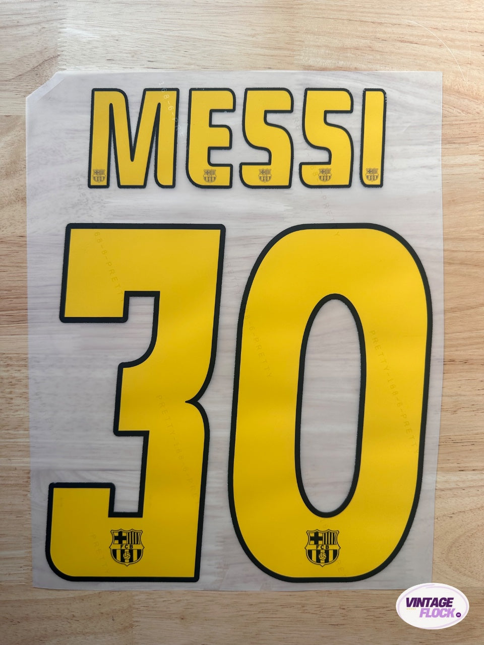 Flocage Messi N°30 FC Barcelone 2005-2006 Domicile vintage