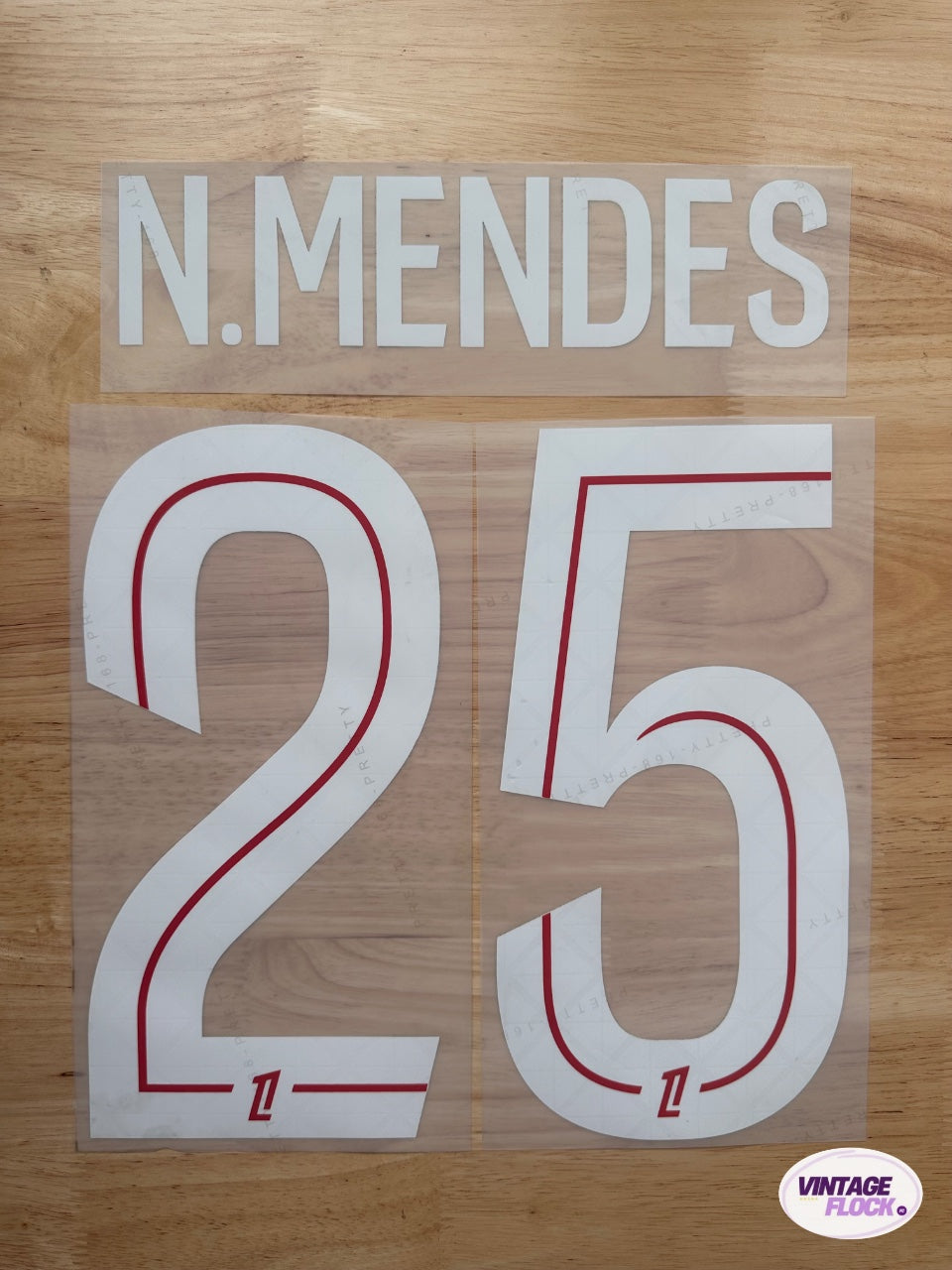 Flocage Nuno Mendes N°25 PSG 2025-2026 Domicile vintage