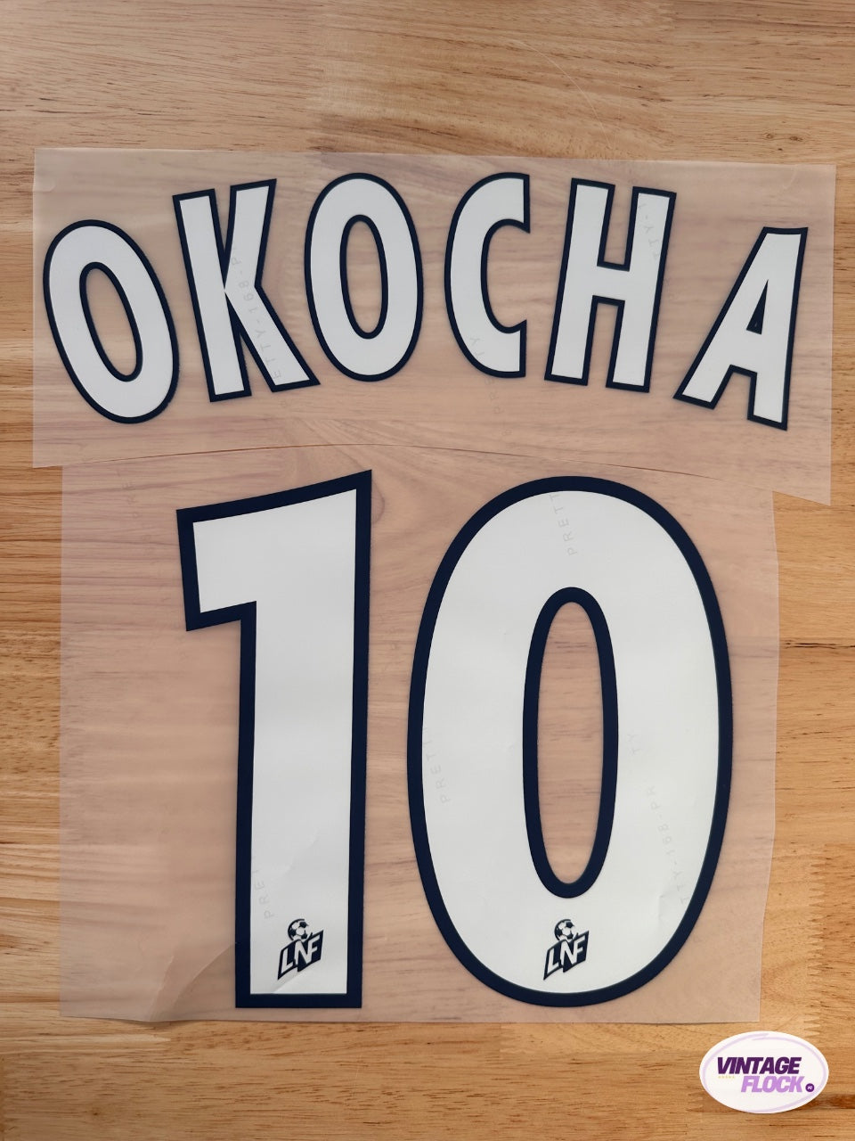 Flocage Okocha N°10 PSG 1999-2000 Exterieur vintage