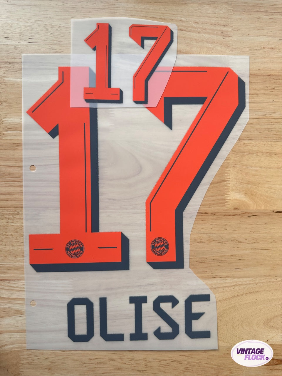 Flocage Olise N°17 Bayern Munich 2025-2026 Exterieur vintage