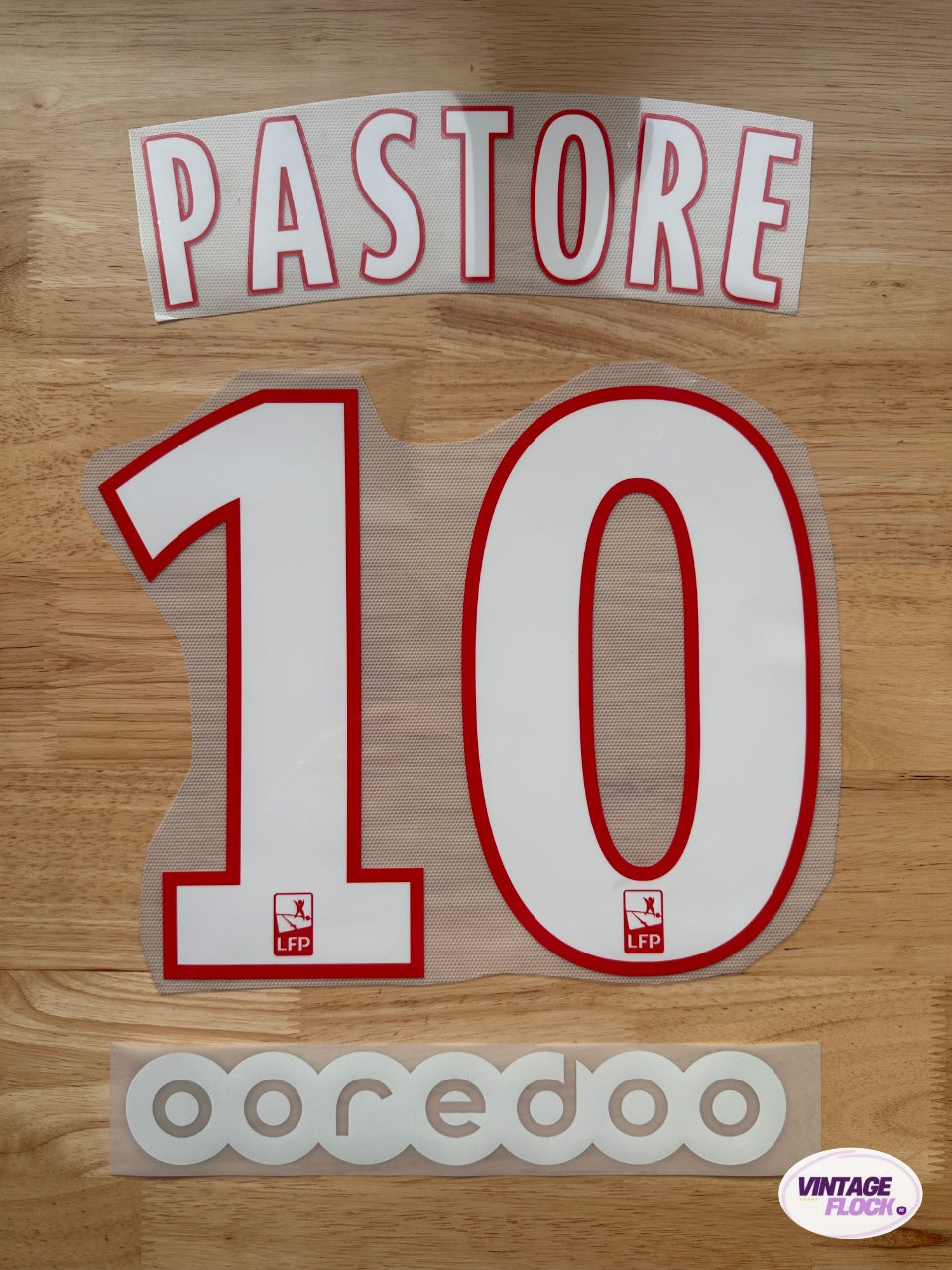 Flocage Pastore N°10 PSG 2016-2017 Domicile vintage