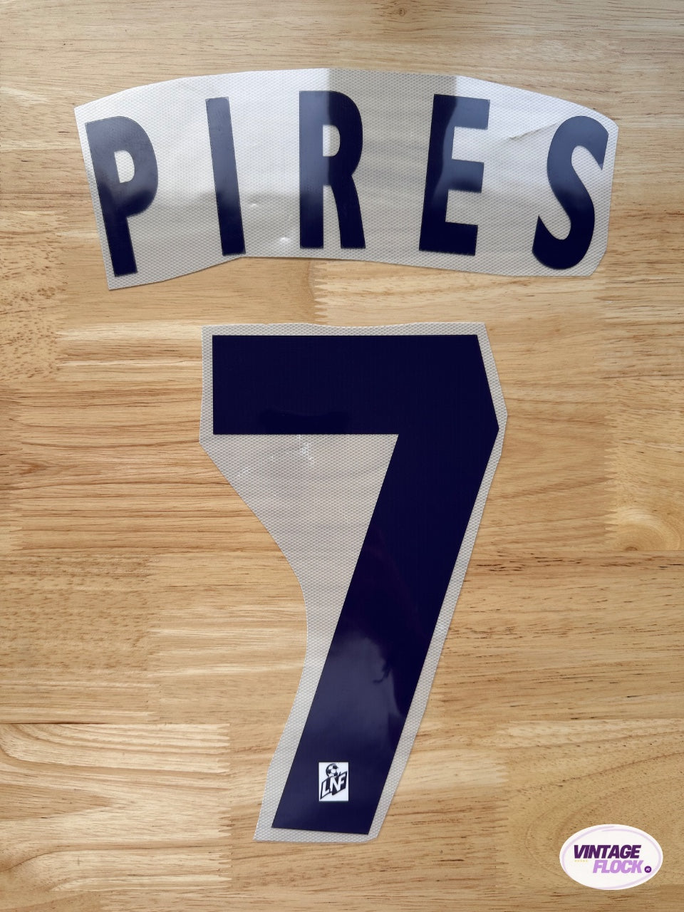 Flocage Pires N°7 Marseille 1998-1999 Domicile vintage
