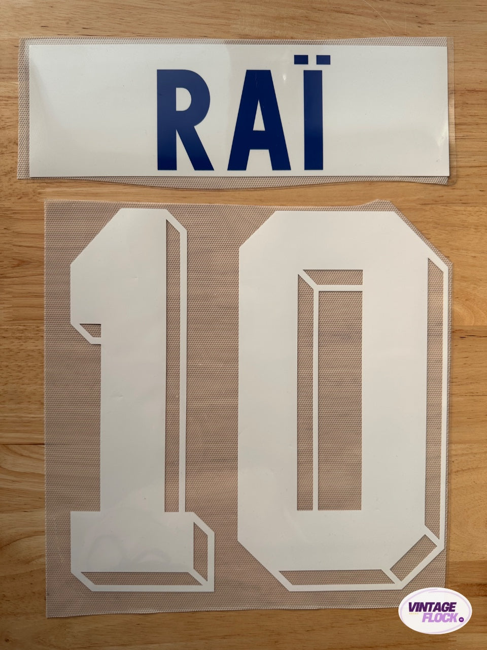 Flocage Rai N°10 PSG 1995-1996 Domicile vintage