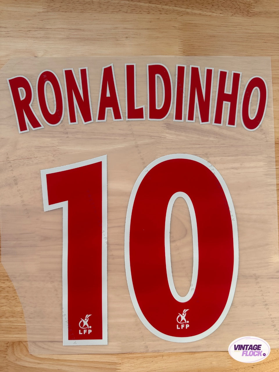 Flocage Ronaldinho N°10 PSG 2002-2003 Domicile vintage