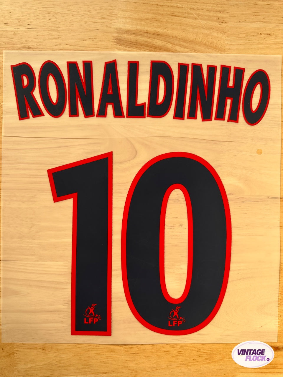 Flocage Ronaldinho N°10 PSG 2002-2003 Exterieur vintage