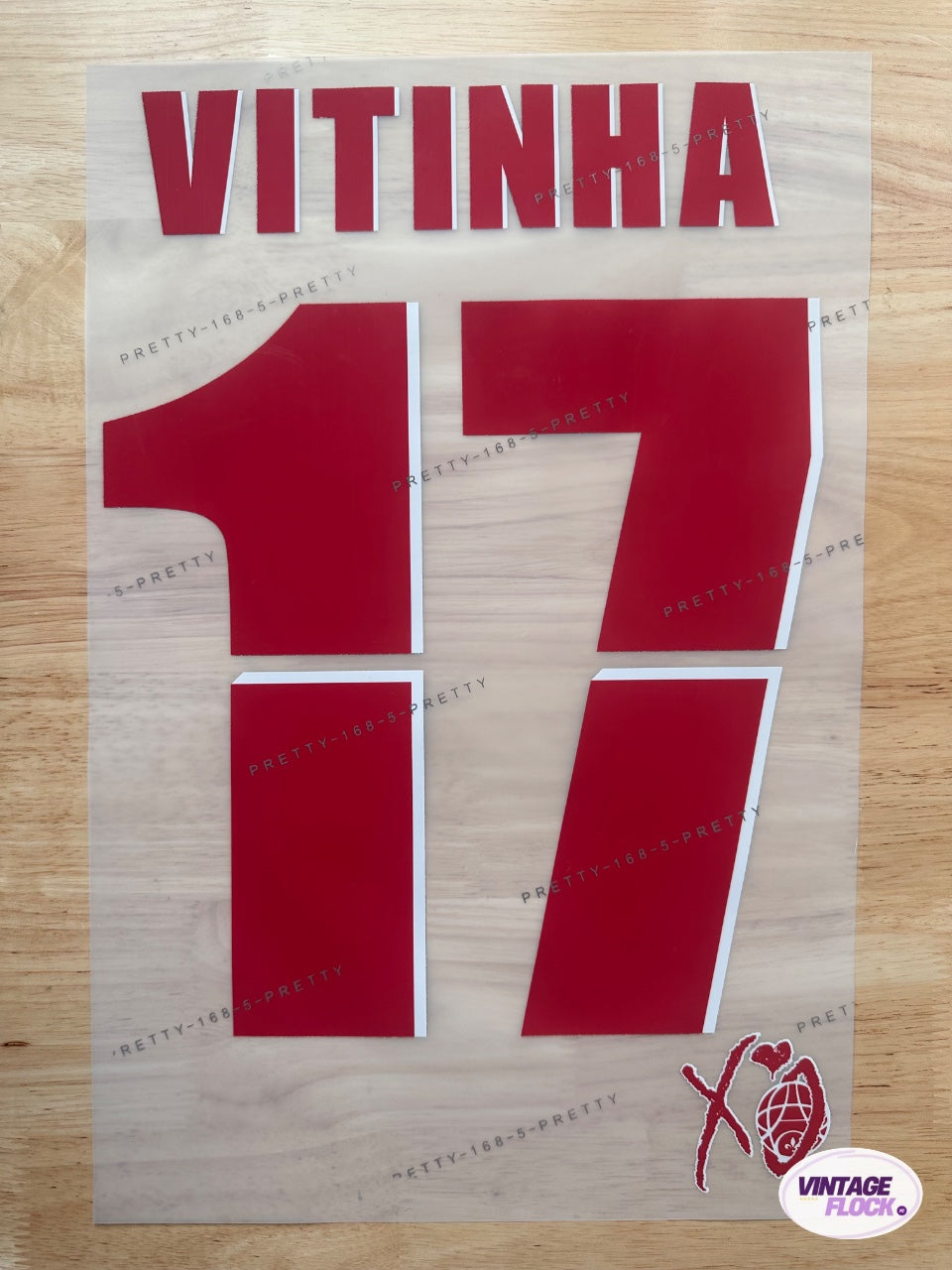 Flocage Vitinha N°17 PSG 2025 Coupe du monde des Clubs vintage