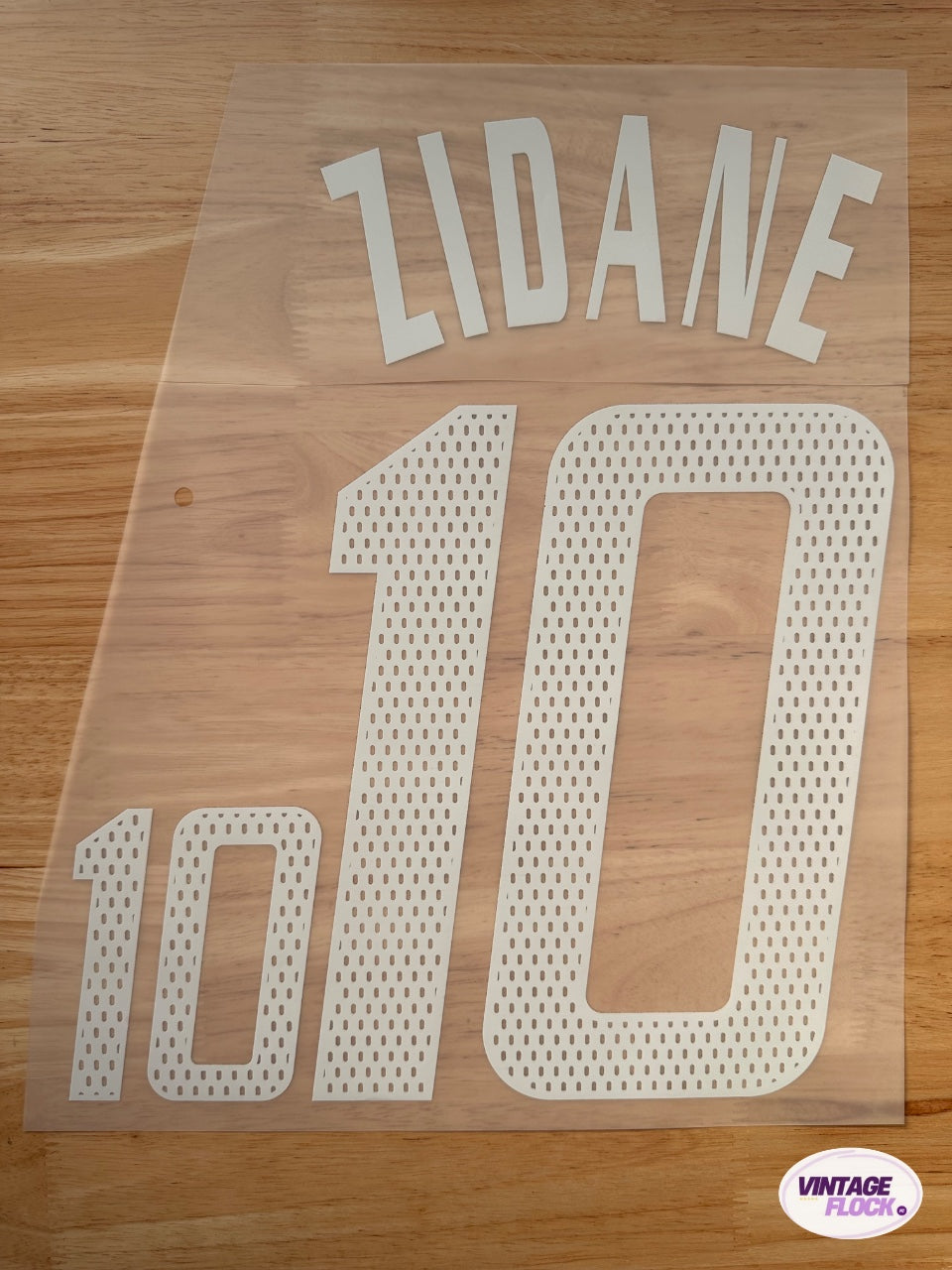 Flocage Zidane N°10 France 2002-2004 Domicile vintage