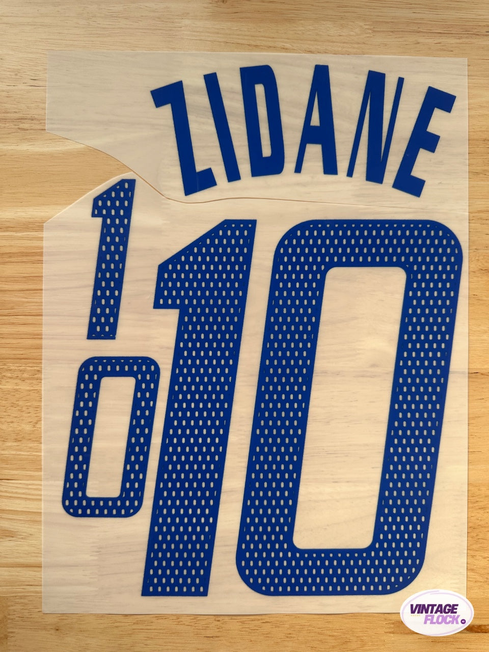 Flocage Zidane N°10 France 2002-2004 Exterieur vintage