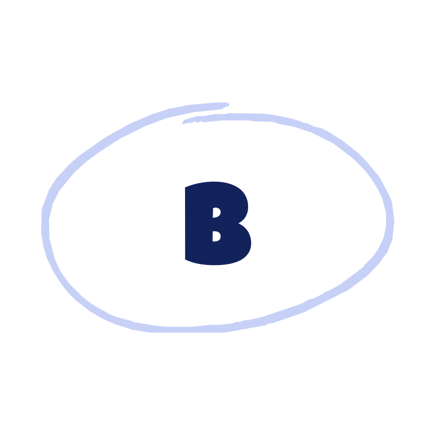 B