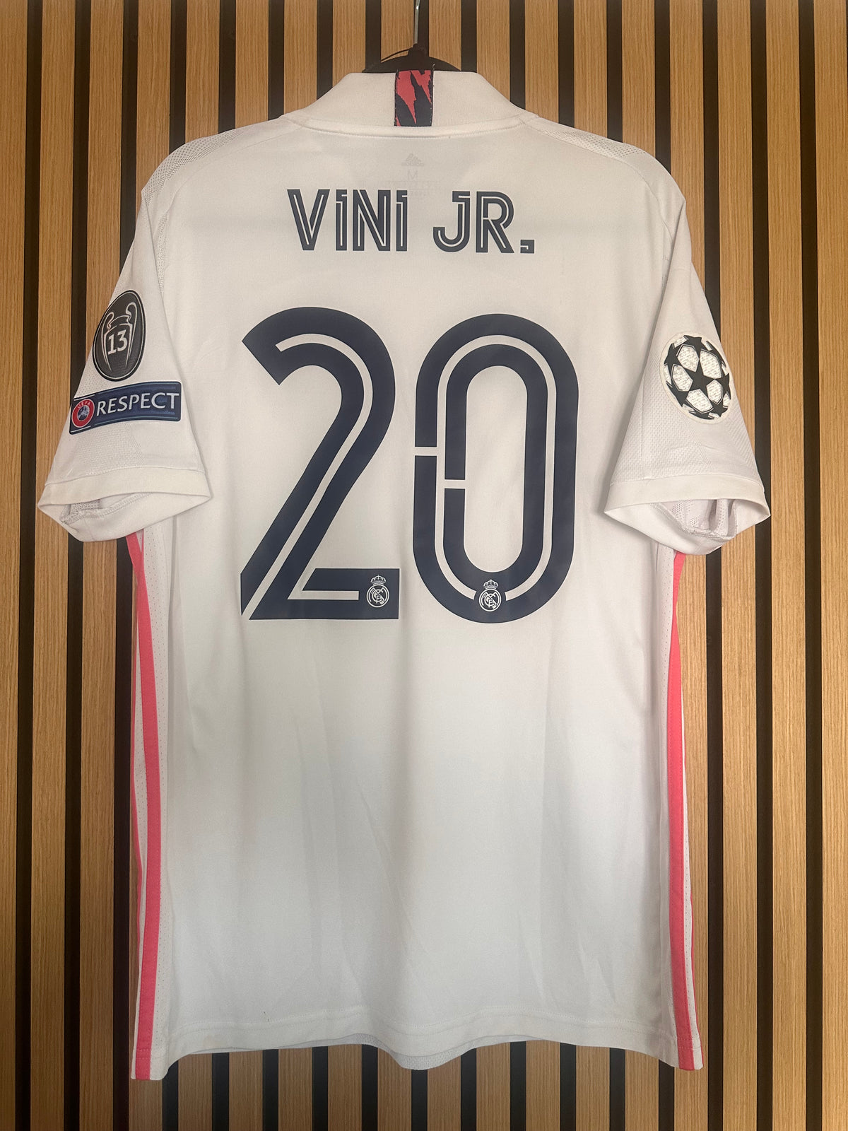 Maillot Real Madrid Domicile 2020-2021 Vinicius Junior LDC vintage - photo 1