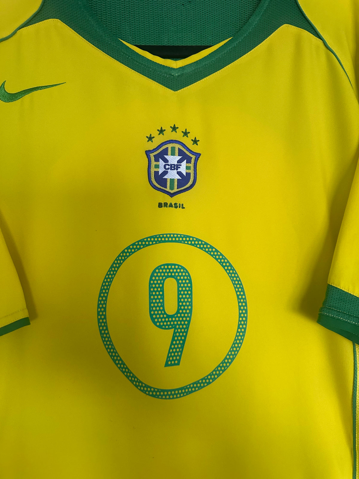 Maillot Brésil Domicile 2004 Ronaldo R9 vintage - photo 3