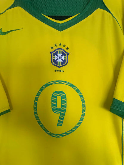 Maillot Brésil Domicile 2004 Ronaldo R9 vintage - photo 3