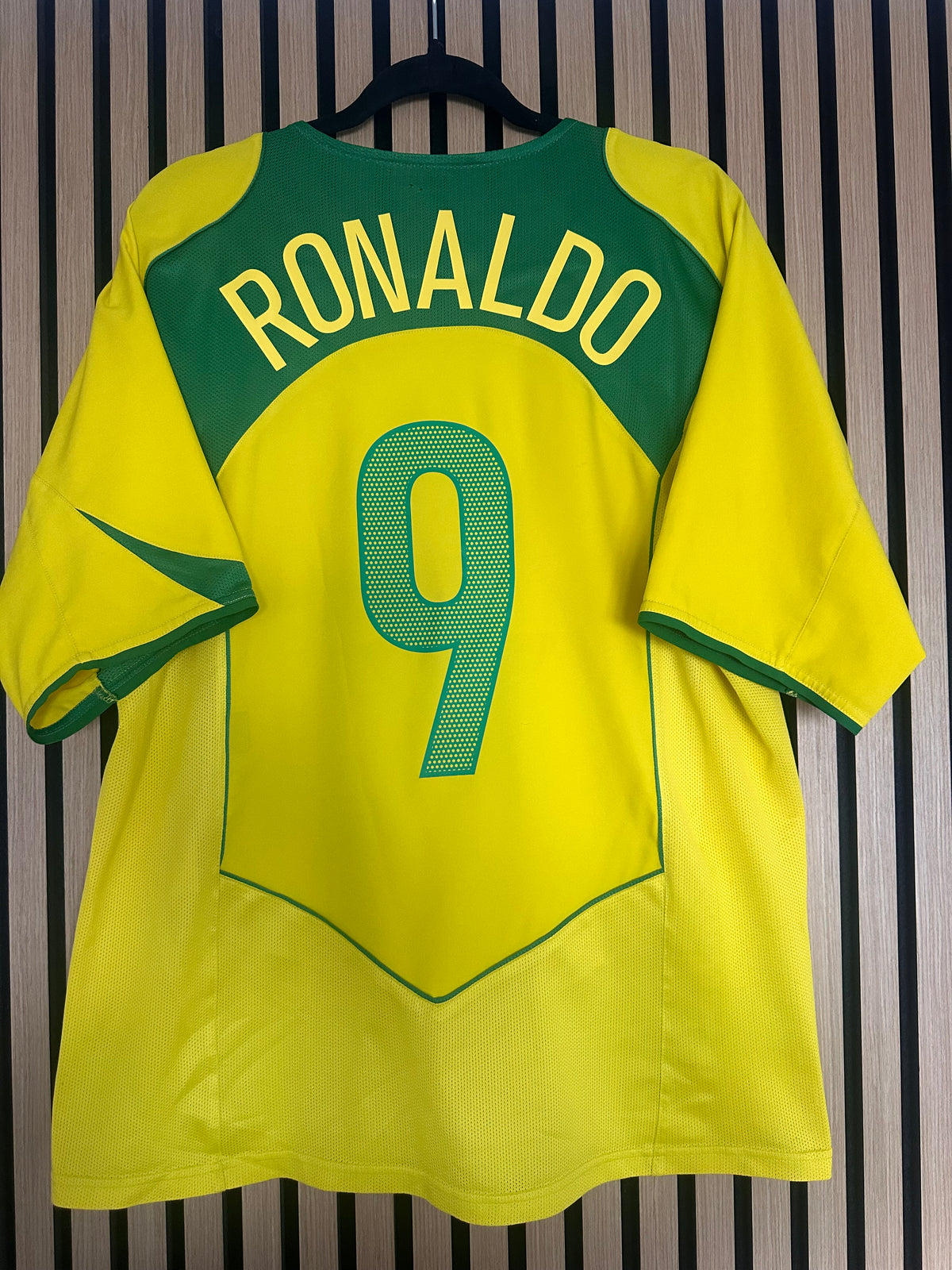 Maillot Brésil Domicile 2004 Ronaldo R9 vintage - photo 1
