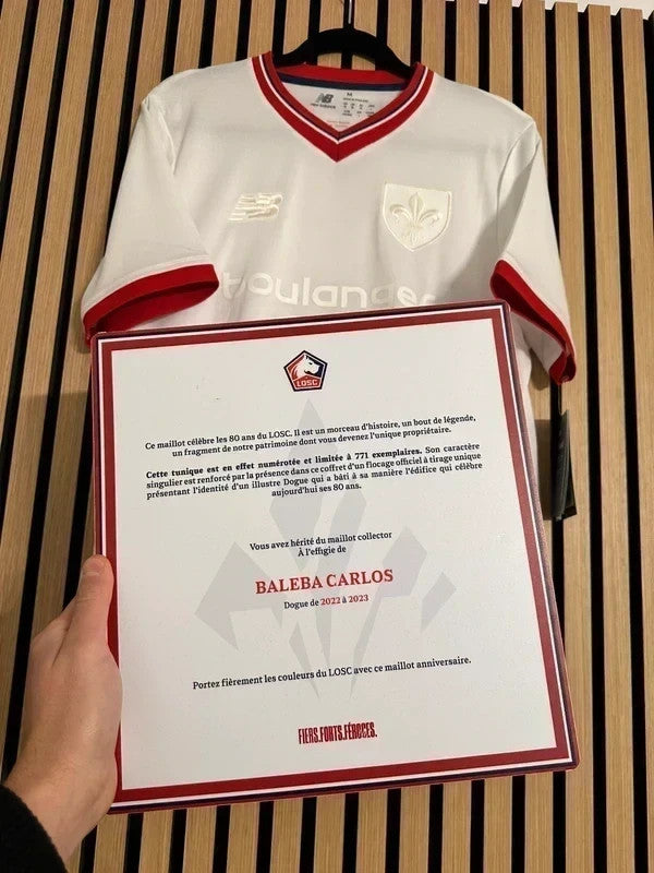 Coffret maillot 2024-2025 80 ans LOSC Baleba
