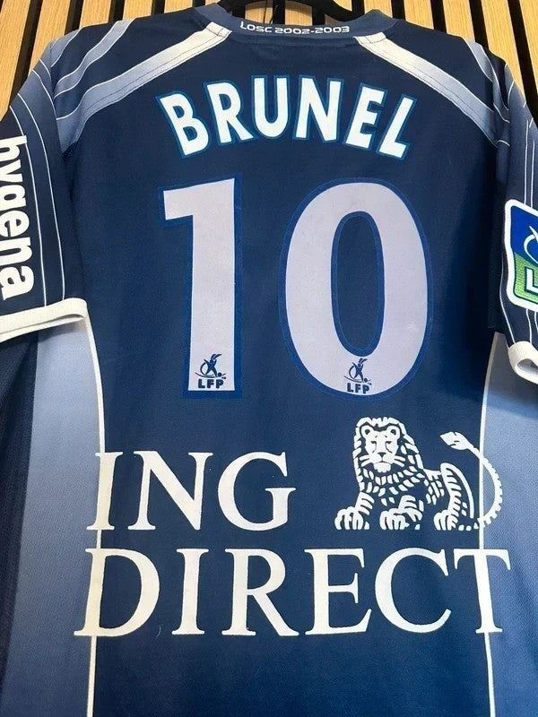 Maillot LOSC 2002-2003 porte Brunel