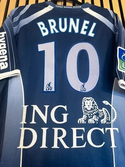 Maillot LOSC 2002-2003 porte Brunel