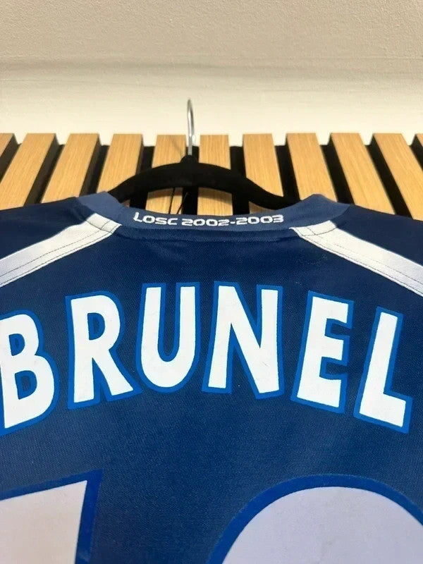 Maillot LOSC 2002-2003 porte Brunel