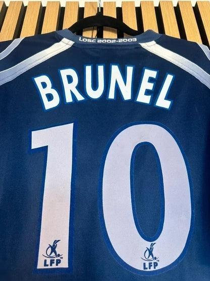 Maillot LOSC 2002-2003 porte Brunel