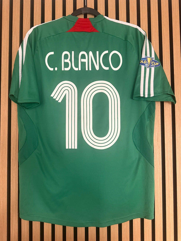Maillot Mexique 2007-2008 Blanco Gold Cup