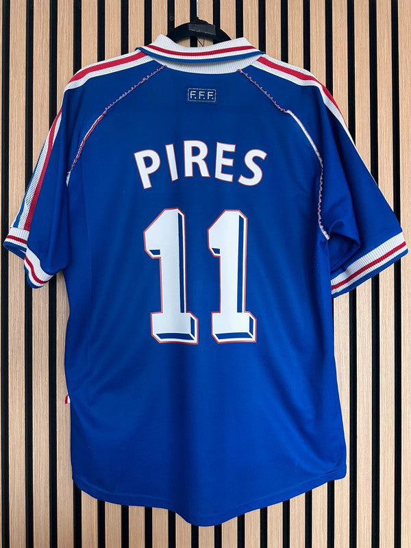 Maillot France 1998 Pires dédicacé