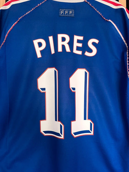 Maillot France 1998 Pires dédicacé