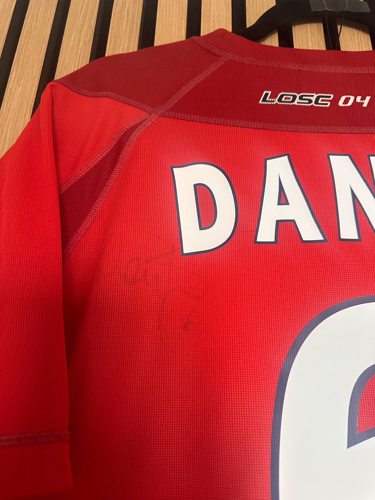 Maillot Dante Domicile 2004-2005 dédicacé vintage - photo 3