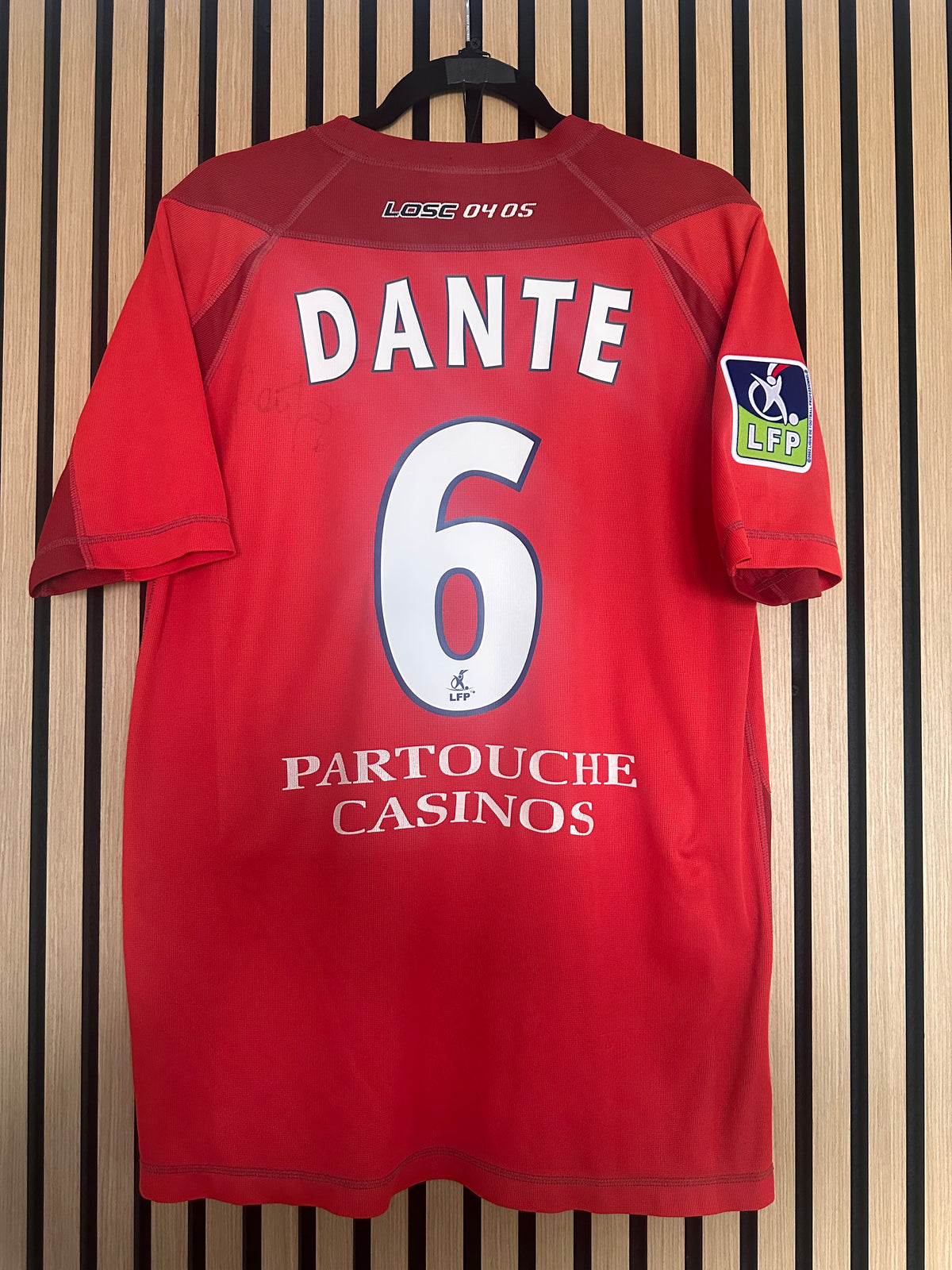 Maillot Dante Domicile 2004-2005 dédicacé vintage - photo 1