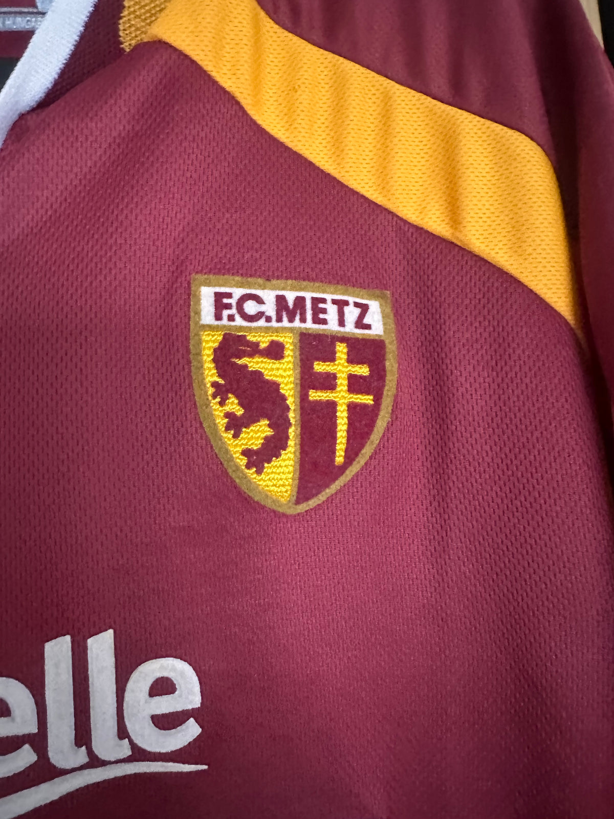 Maillot FC Metz Domicile 2001-2002 Tressor Moreno porté préparé dédicacé vintage - photo 5