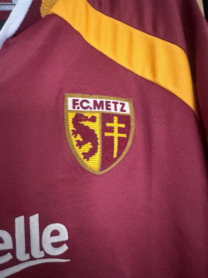 Maillot FC Metz Domicile 2001-2002 Tressor Moreno porté préparé dédicacé vintage - photo 5