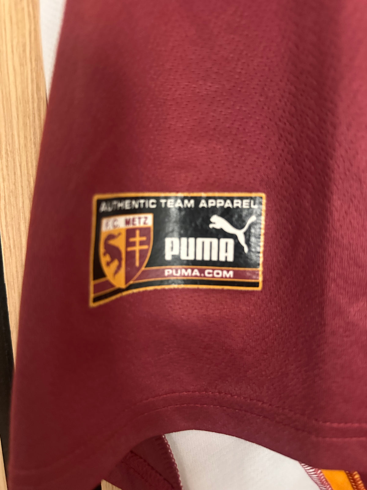 Maillot FC Metz Domicile 2001-2002 Tressor Moreno porté préparé dédicacé vintage - photo 6