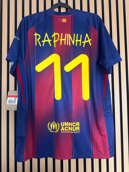 Maillot FC Barcelone Domicile 2025-2026 Raphinha vintage - photo 1 sur 14