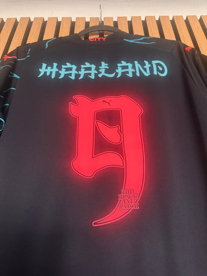 Maillot Manchester City Third 2023-2024 Haaland The Black Eye Patch vintage - photo 10