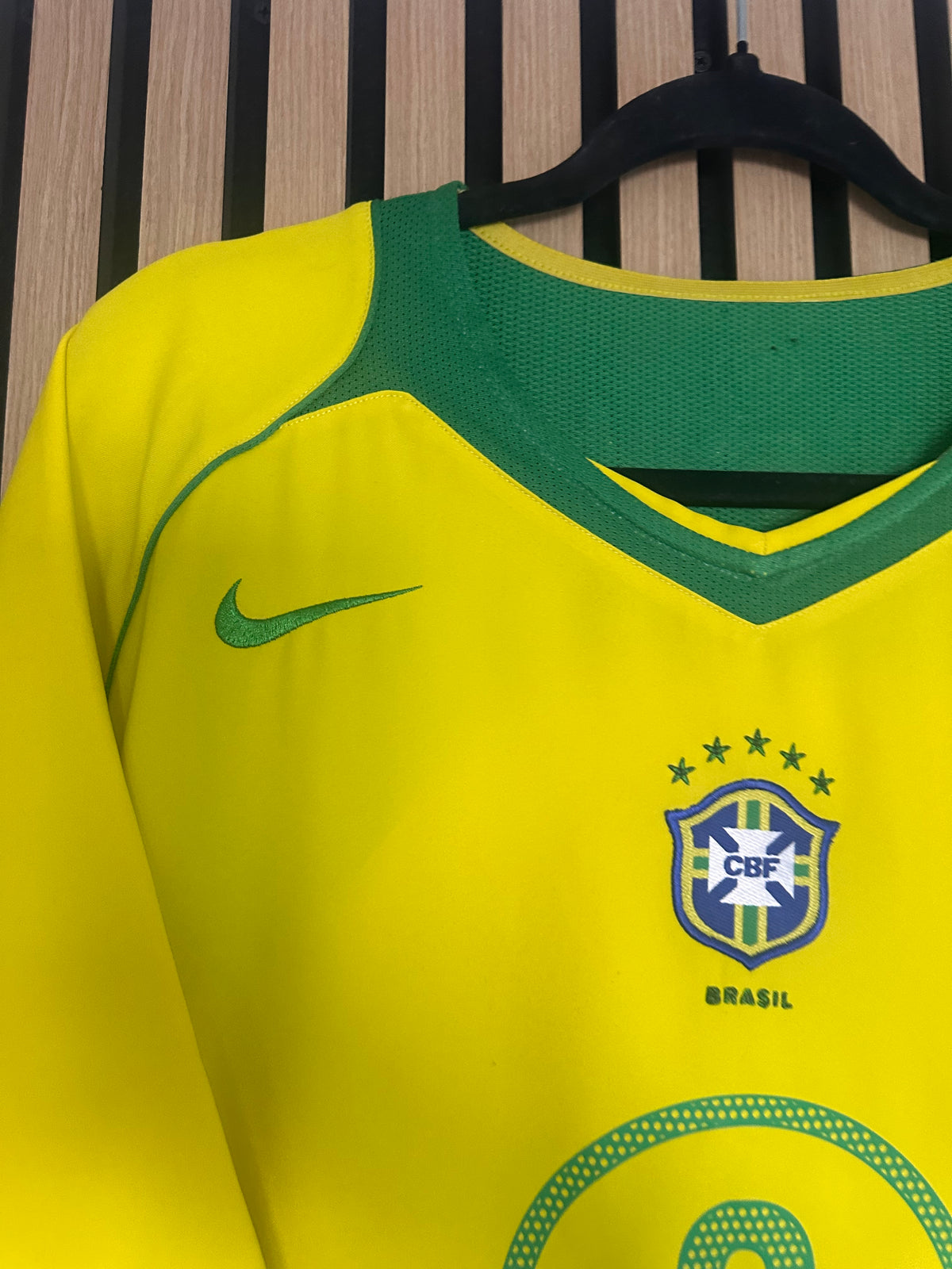 Maillot Brésil Domicile 2004 Ronaldo R9 vintage - photo 4