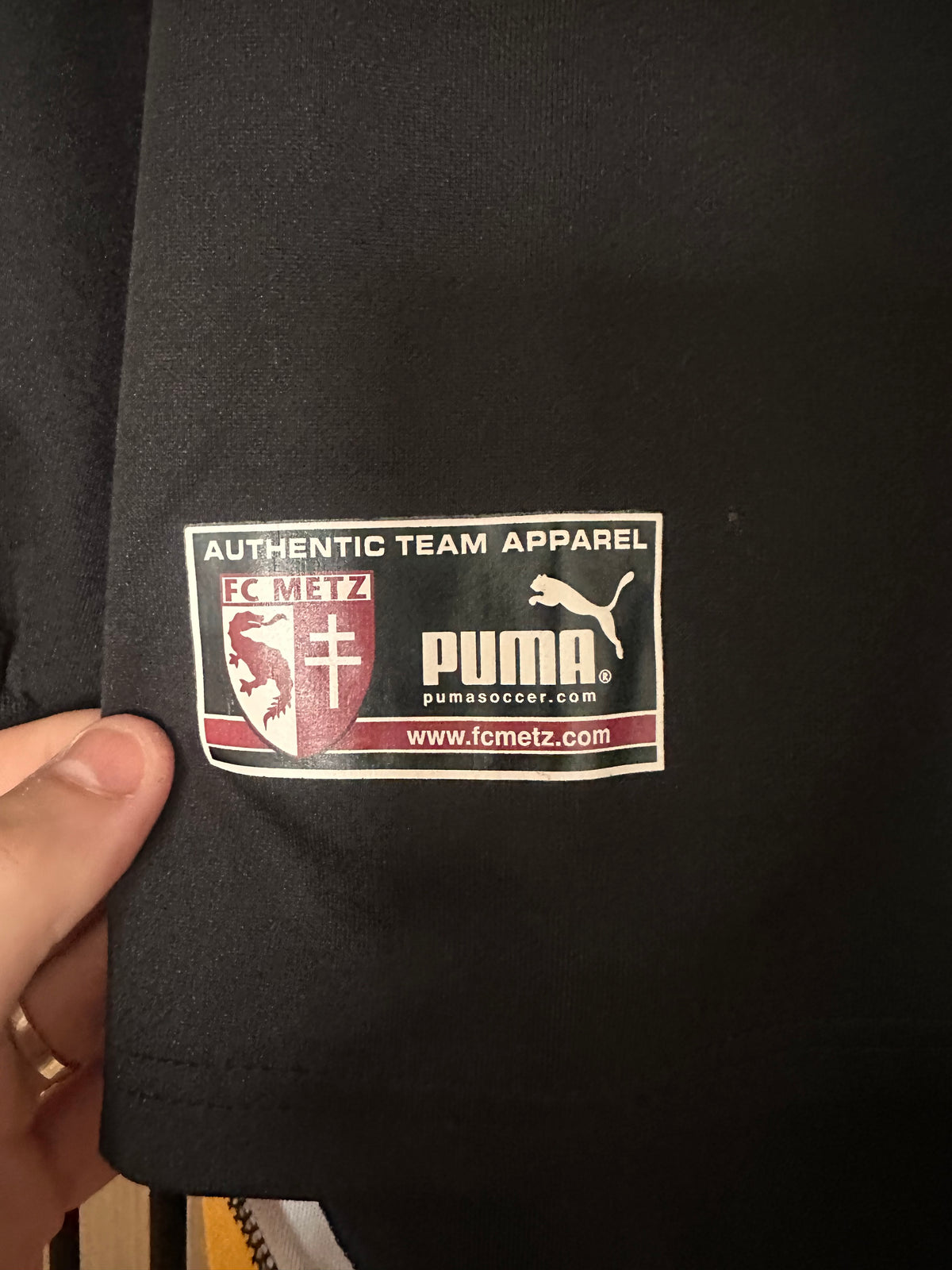Maillot FC Metz Third 2001-2002 Moreau porté préparé dédicacé vintage - photo 4