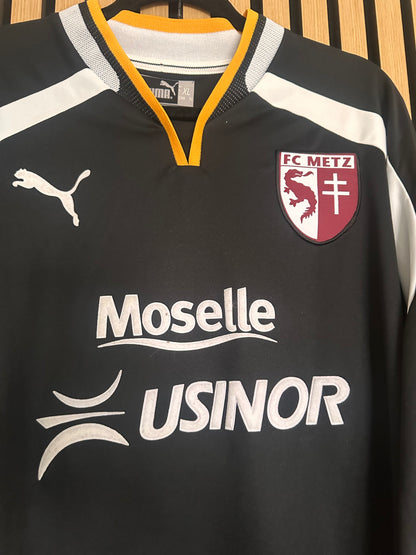 Maillot FC Metz Third 2001-2002 Moreau porté préparé dédicacé vintage - photo 3