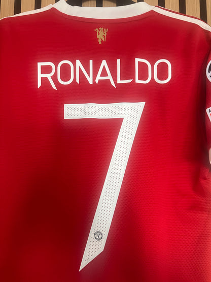 Maillot Manchester United Domicile 2021-2022 Ronaldo LDC vintage - photo 11