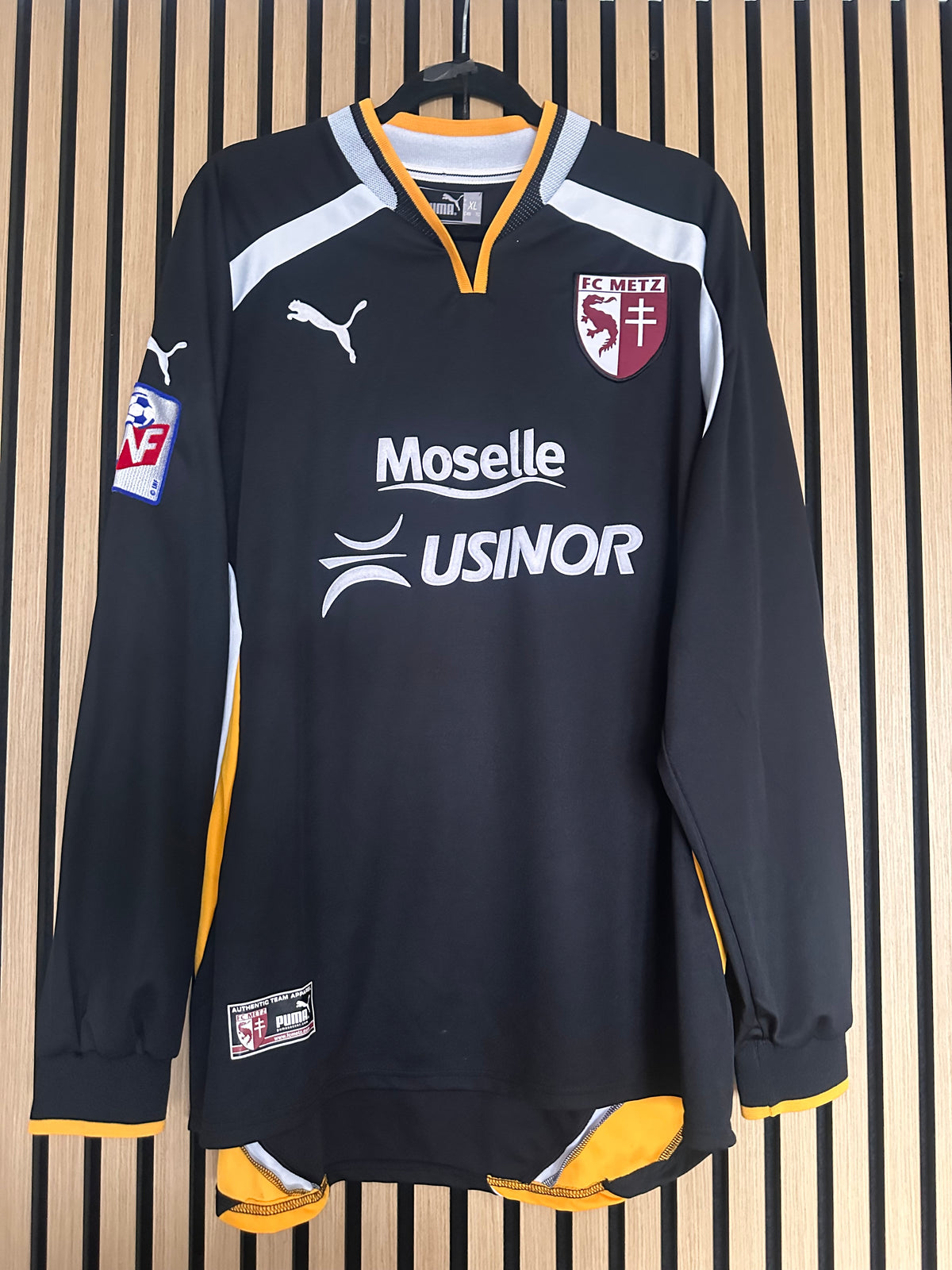 Maillot FC Metz Third 2001-2002 Moreau porté préparé dédicacé vintage - photo 2