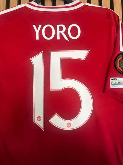Maillot Manchester United Domicile 2024-2025 Yoro vintage - photo 8