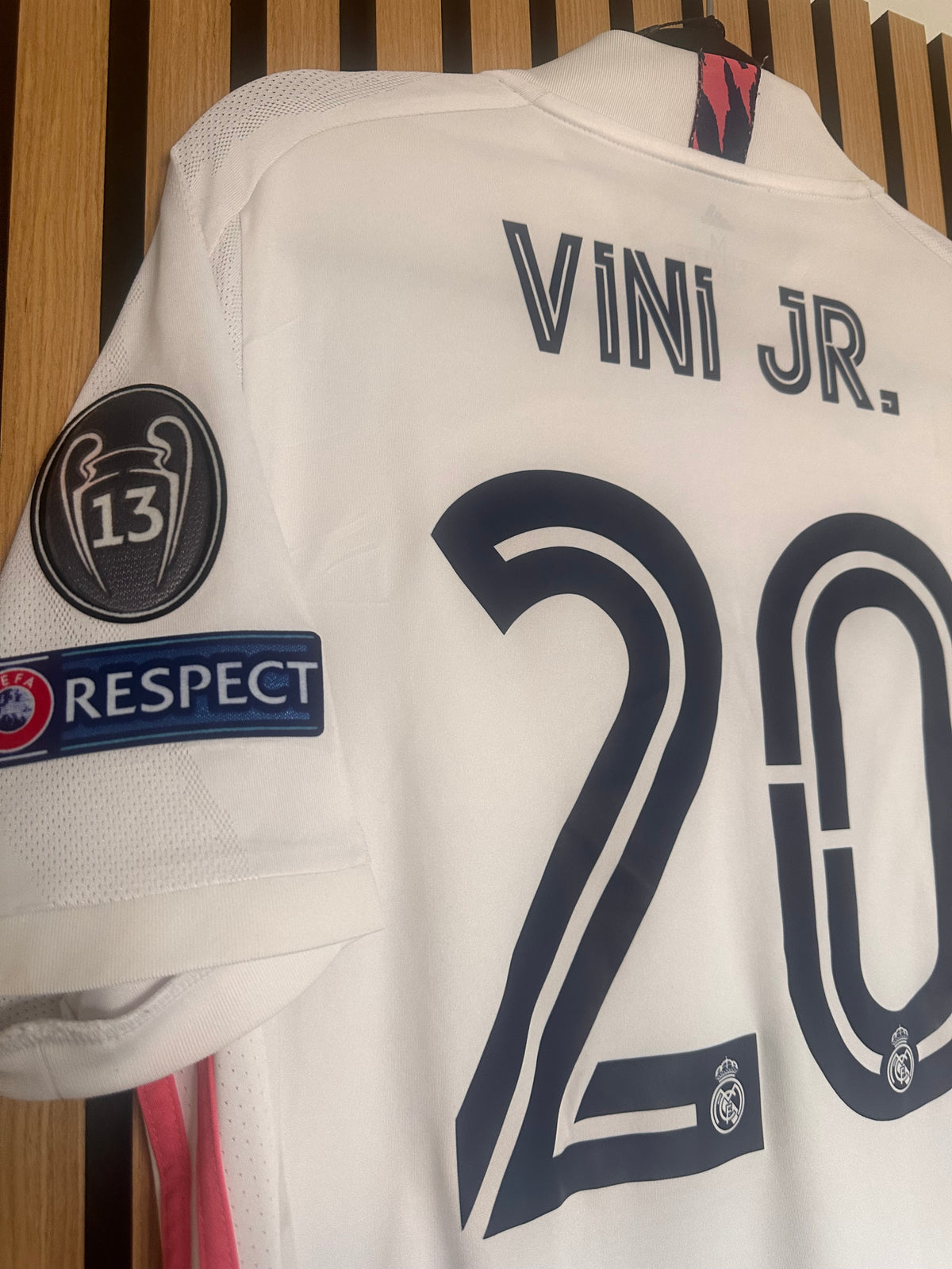 Maillot Real Madrid Domicile 2020-2021 Vinicius Junior LDC vintage - photo 5